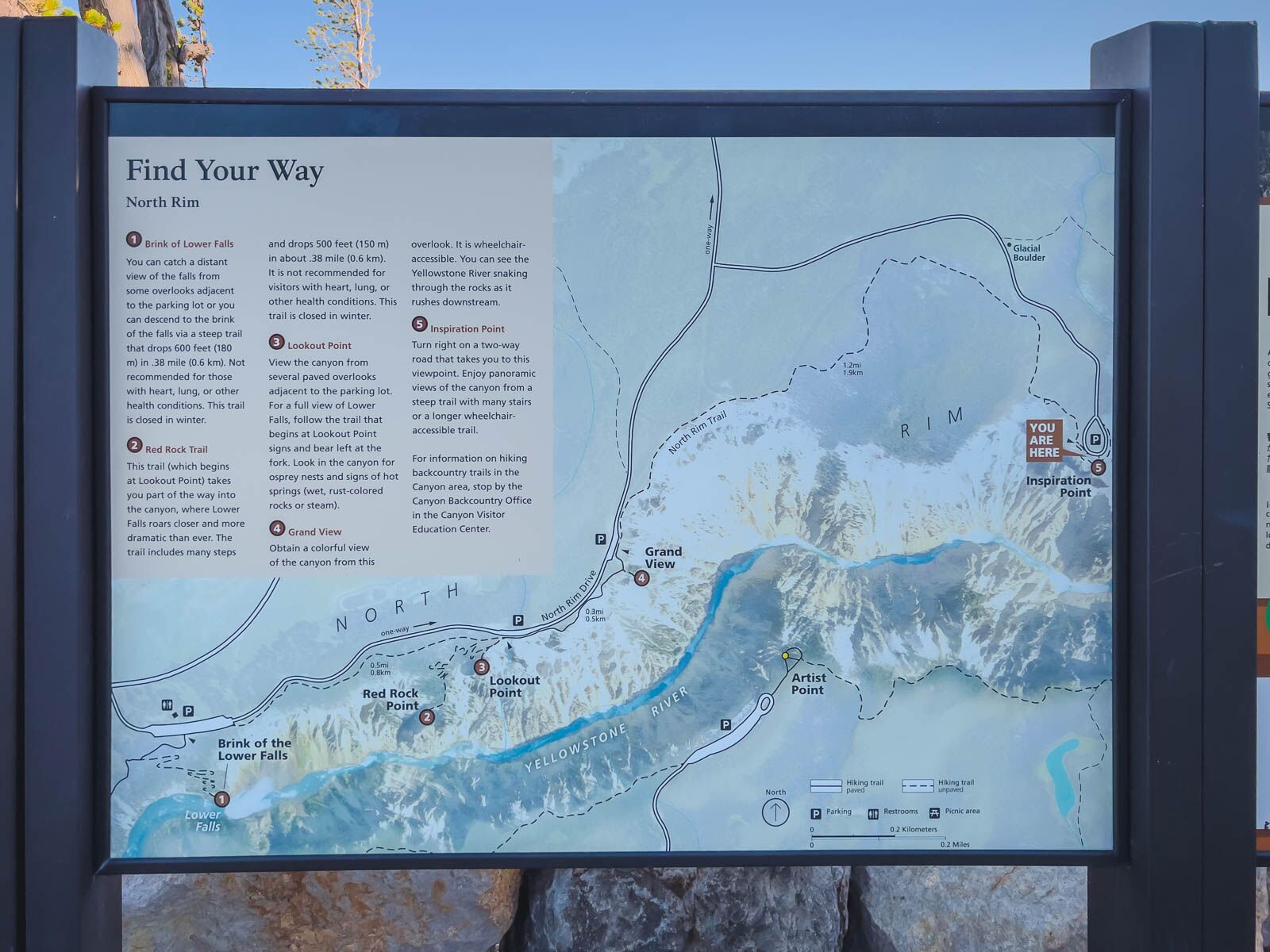 Cosas que hacer en el Parque Nacional de Yellowstone North Rim Drive