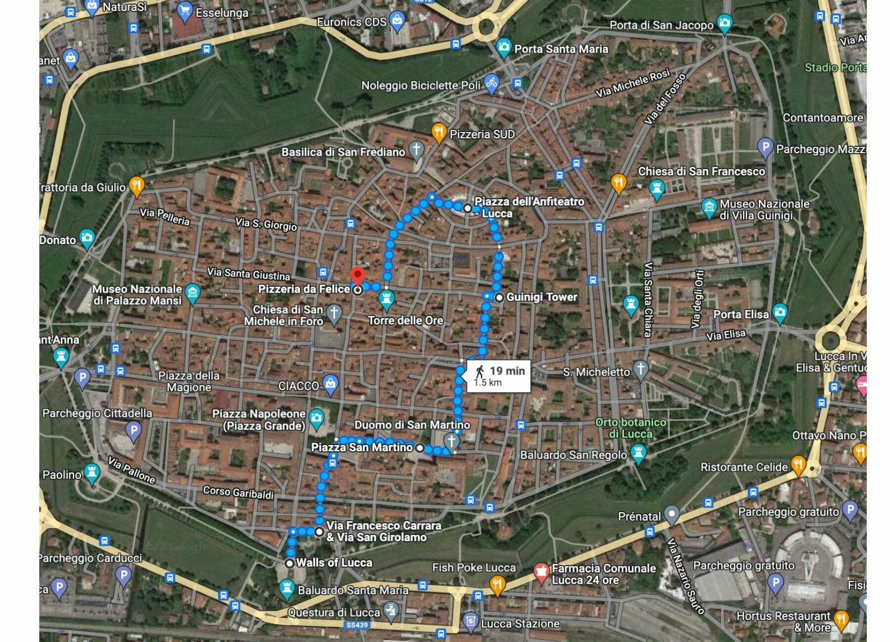 Mapa Luca
