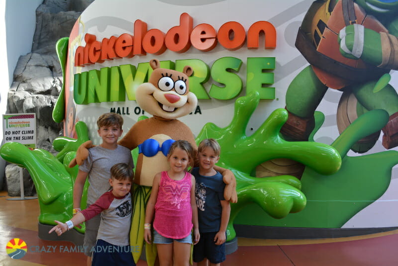 Cosas que hacer en Mall of America con niños - Nickelodeon Universe